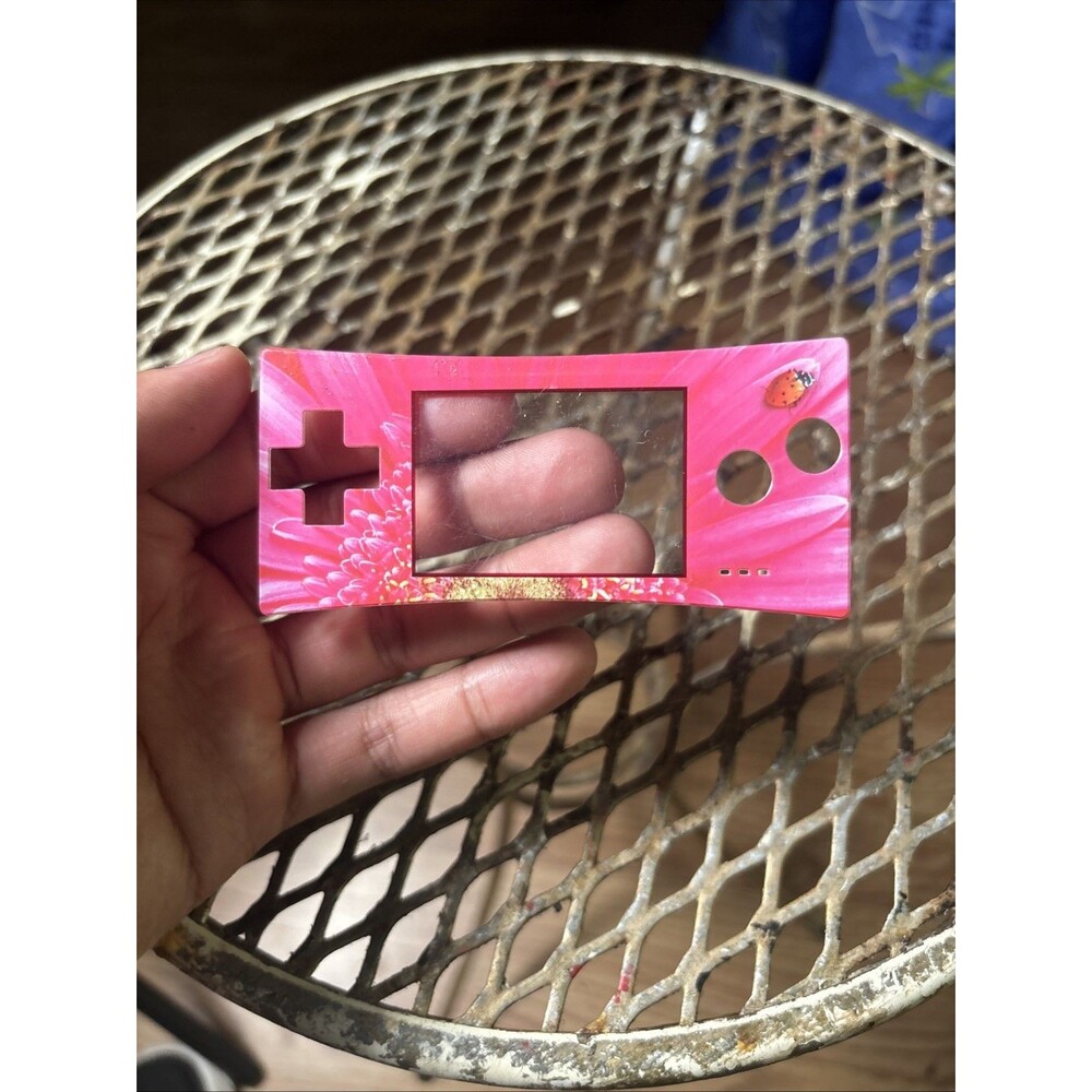 Gameboy Micro Ladybug Flower Faceplate oem